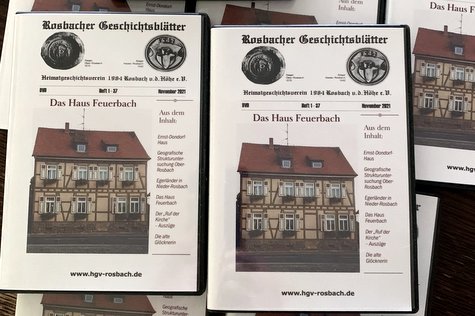 DVD Rosbacher Geschichtsblätter jetzt digital gespeichert Heft 1 bis 37